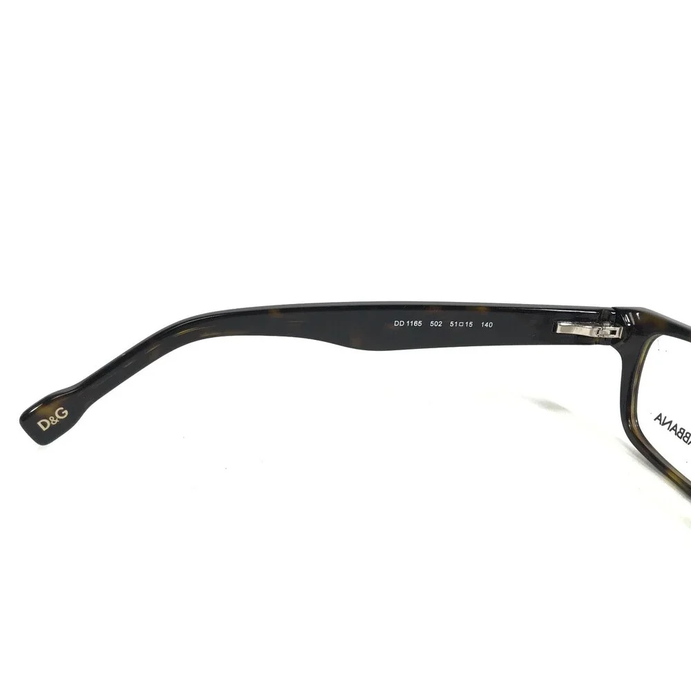 Dolce & Gabbana Eyeglasses Frames DD 1165 502 Brown Tortoise Horn Rim 51-15-140